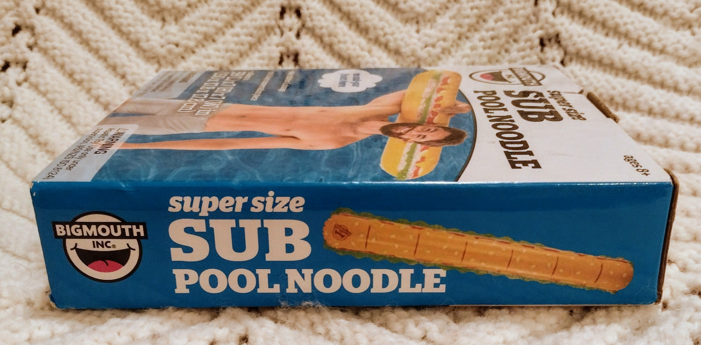 Inflatable Pool Noodle 5 Ft Sub Sandwich Novelty Pool Float - photo 5