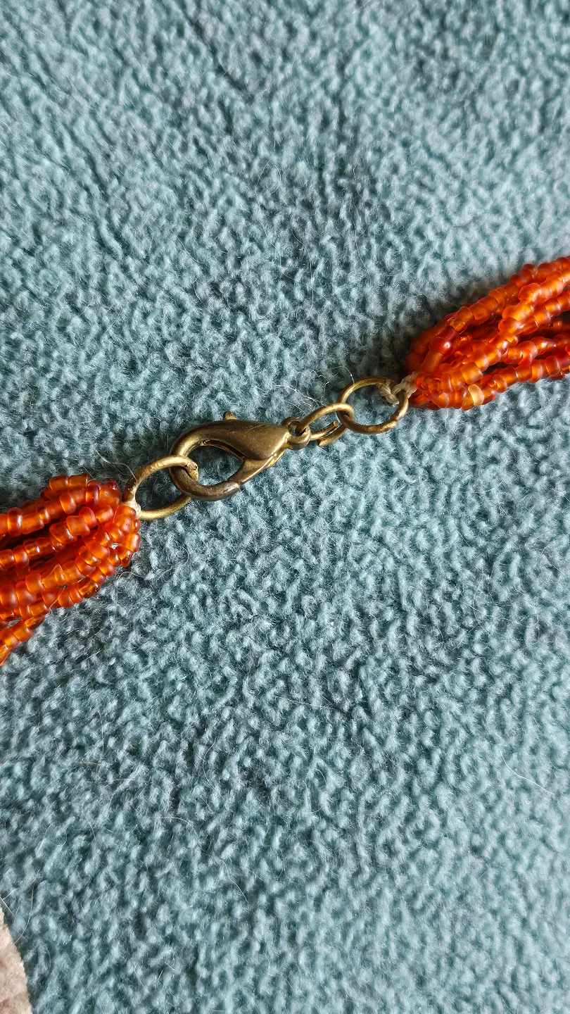 MAKE OFFER! '70s Beaded Statement Necklace image indicator(4)