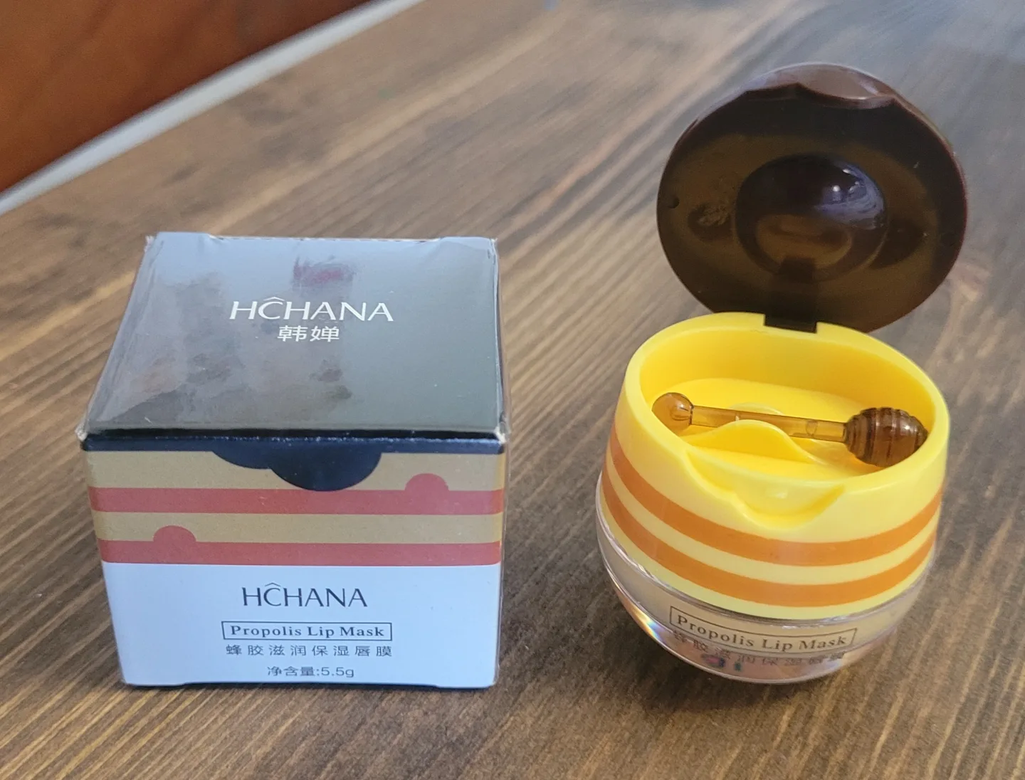 HCHANA Propolis Lip Mask - Honey Pot Design image indicator(2)