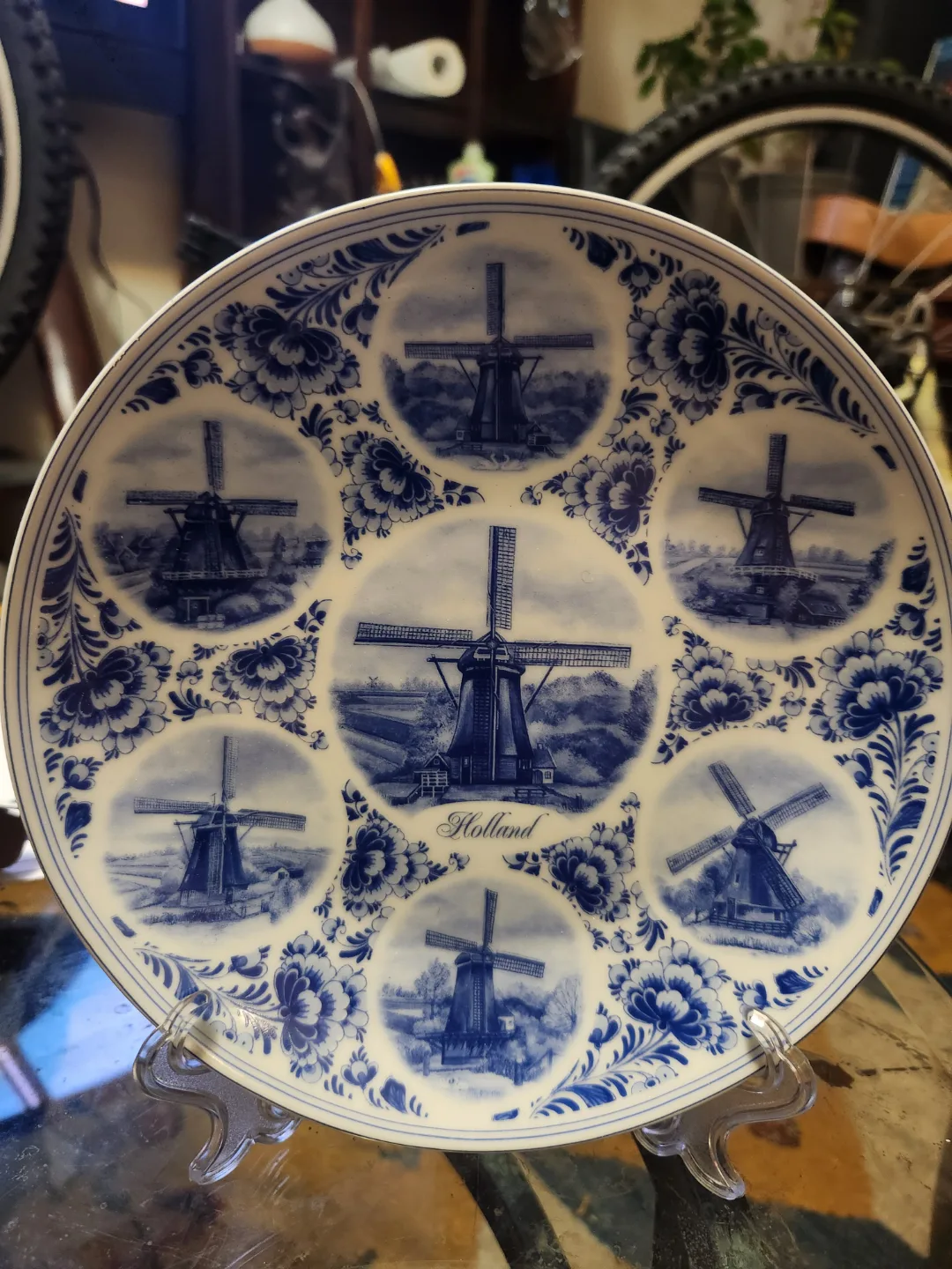 Dutch Memories Holland Windmill Decorative Plate thumbnail