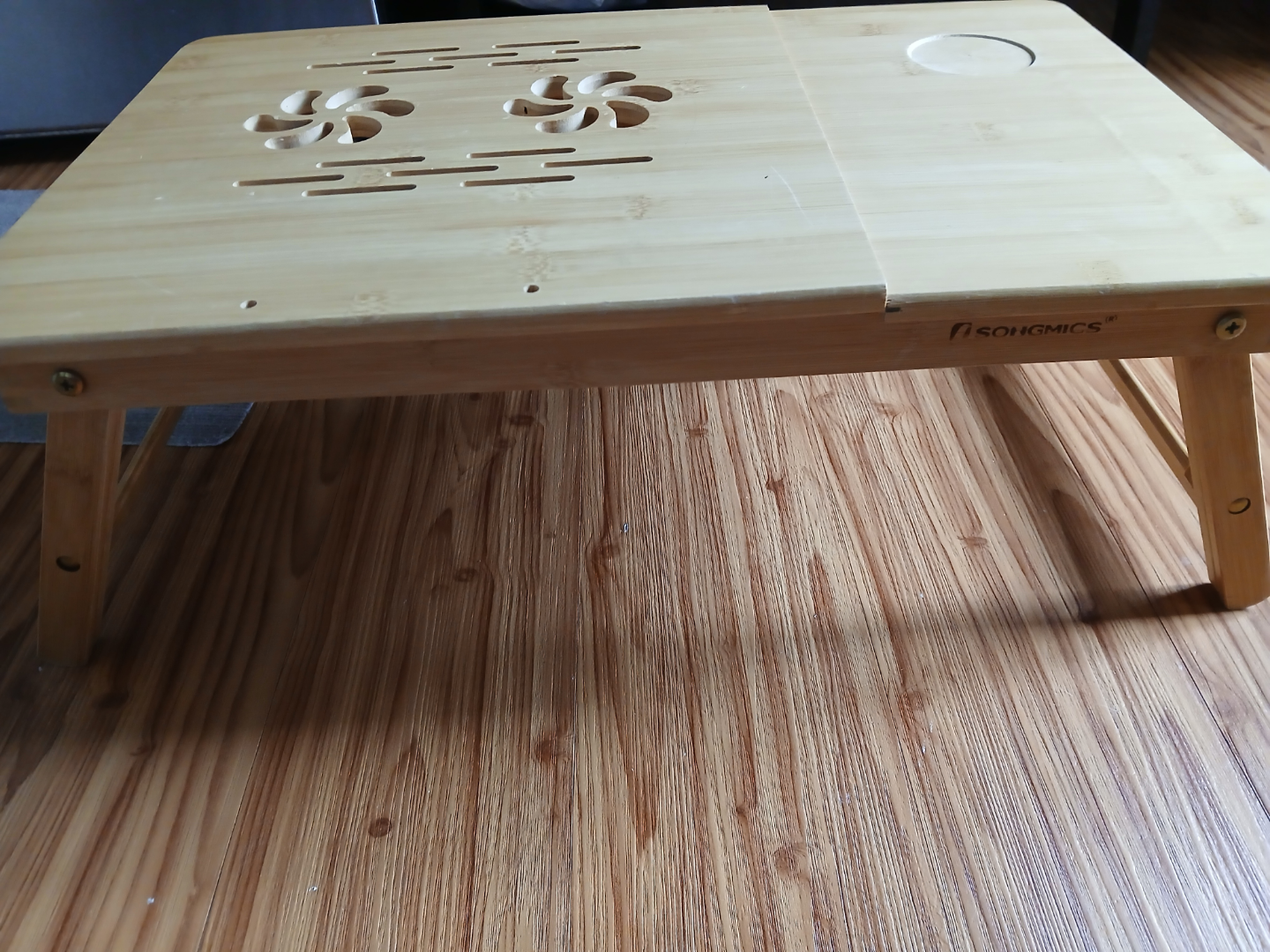 Ergonomic Bamboo Laptop Desk with Drawer🧡🧡 - photo 2