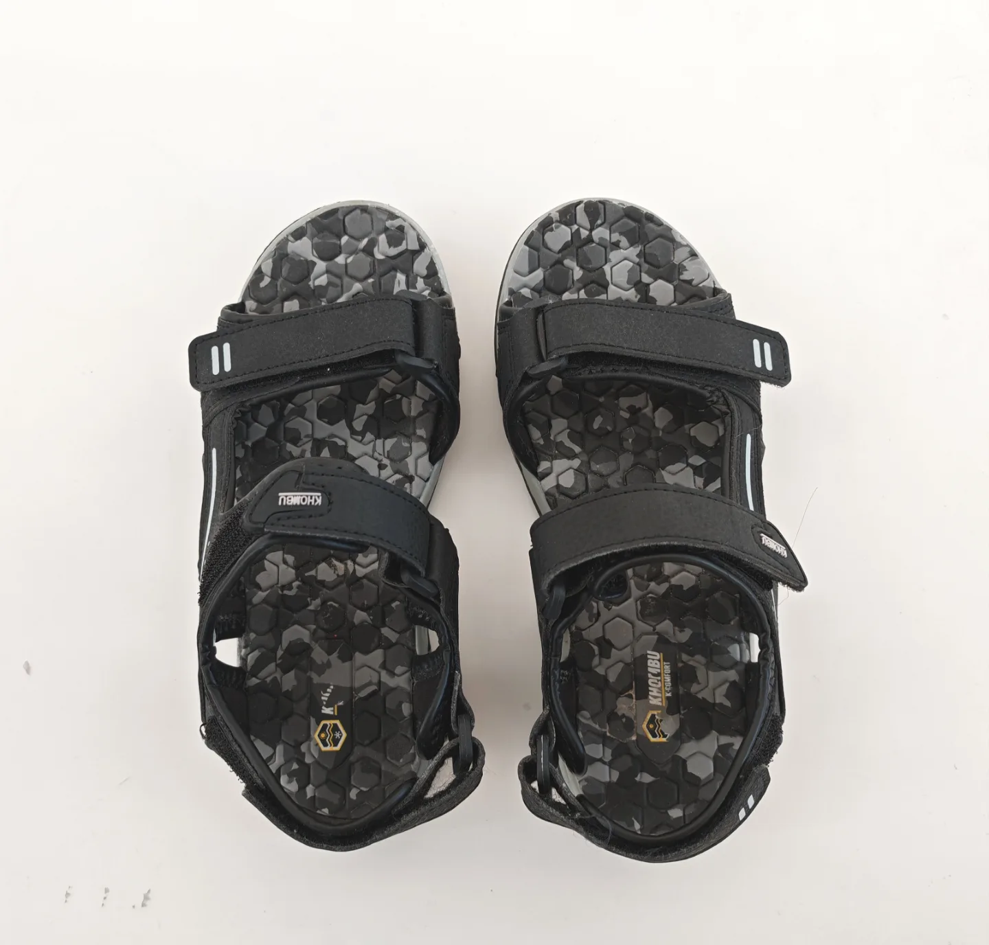 Kids' Khombu Black and Grey Sandals - Size 3 thumbnail
