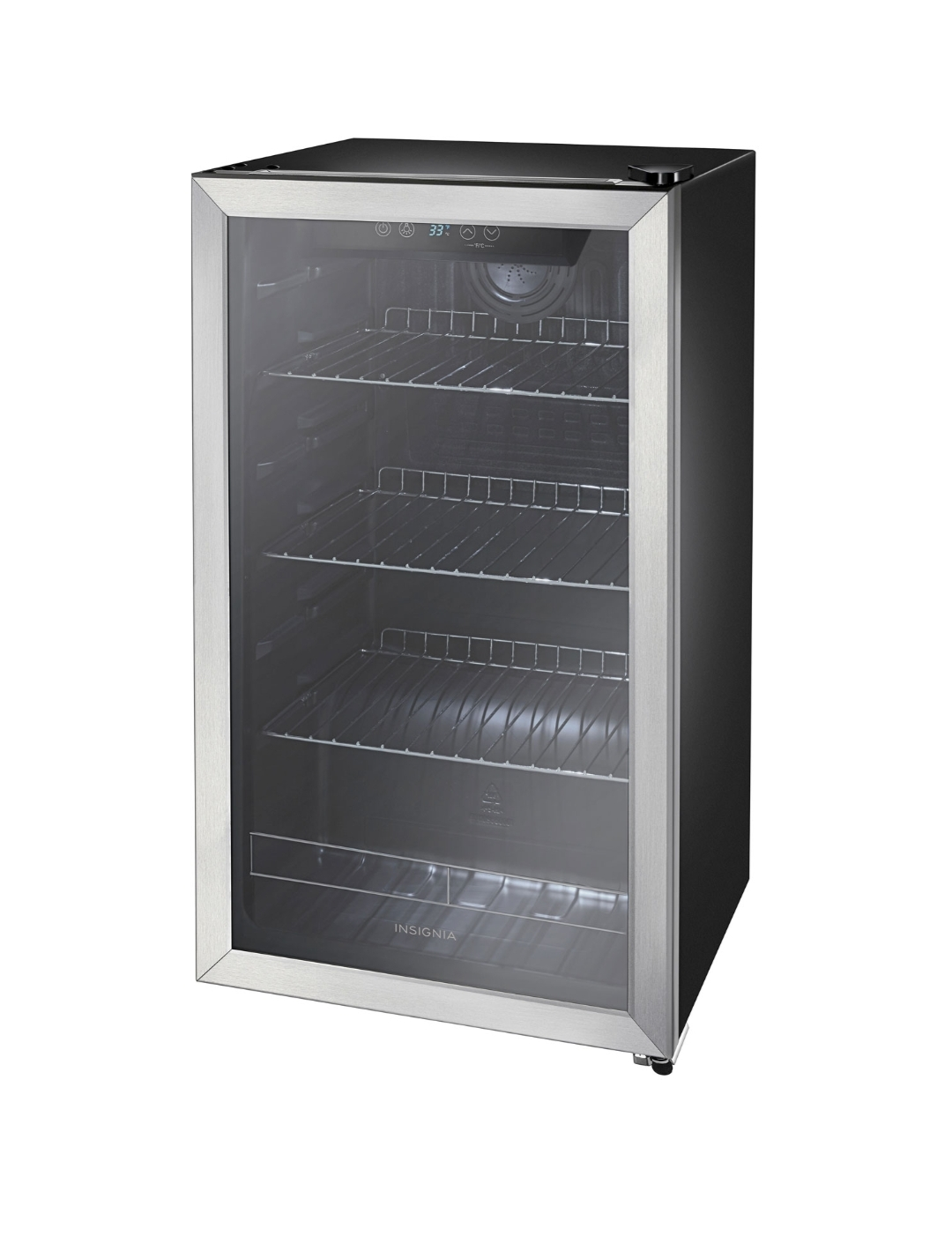 Insignia 3.2 Cu. Ft. 115-Can Beverage Centre  - Stainless  Steel