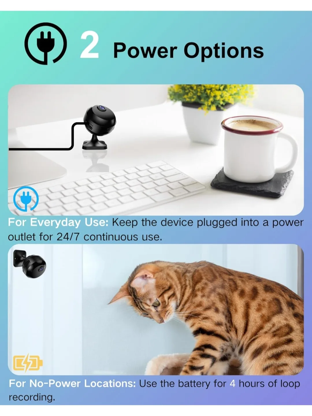 Wireless Mini Camera 1080P Wi-Fi Indoor Security Pet Monitoring🧡 image indicator(5)