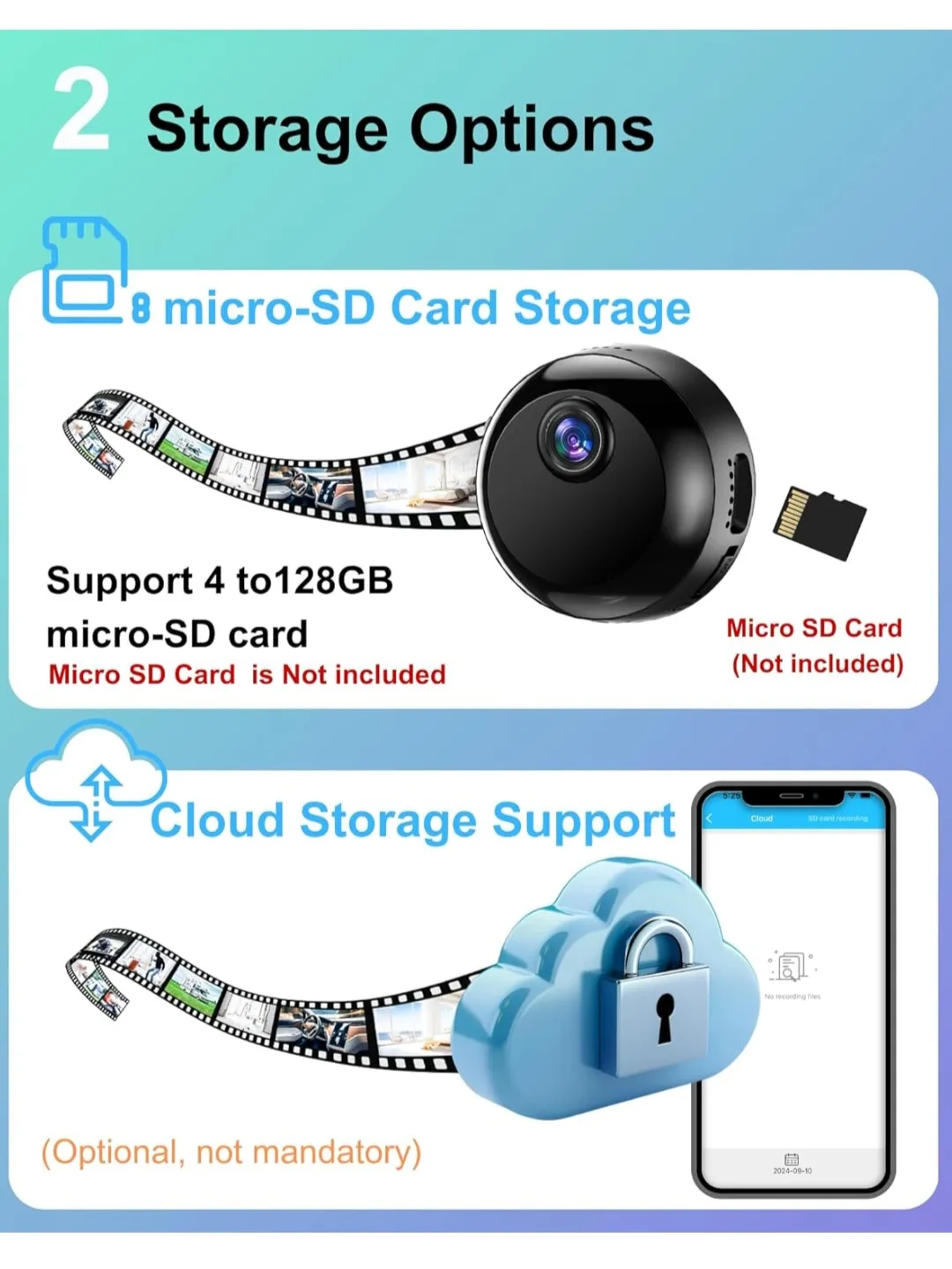 Wireless Mini Camera 1080P Wi-Fi Indoor Security Pet Monitoring🧡 image indicator(6)