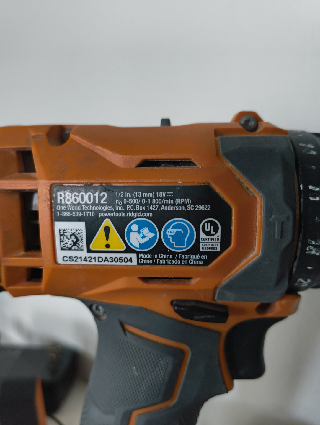 Ridgid Hammer Drill w/Battery and Charger - photo 2