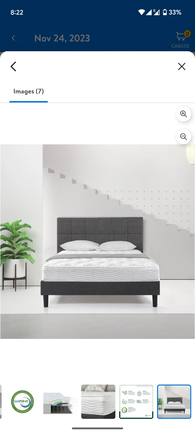 Zinus 8 Inch Green Tea Memory Foam Mattress image indicator(3)