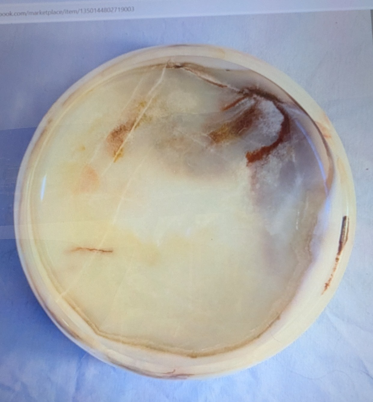 Onyx fruit bowl with carved fruit - photo 2