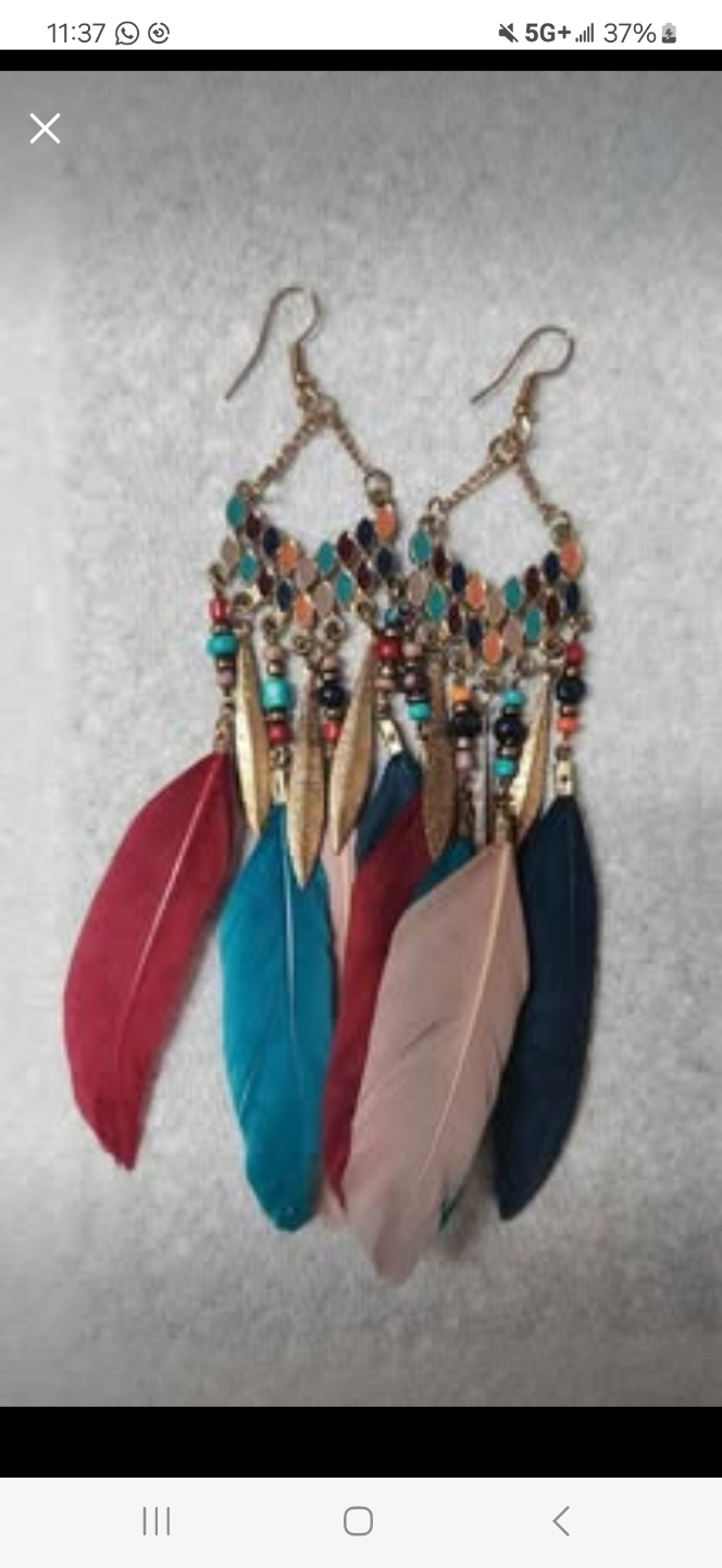 Bohemian Feather Earrings