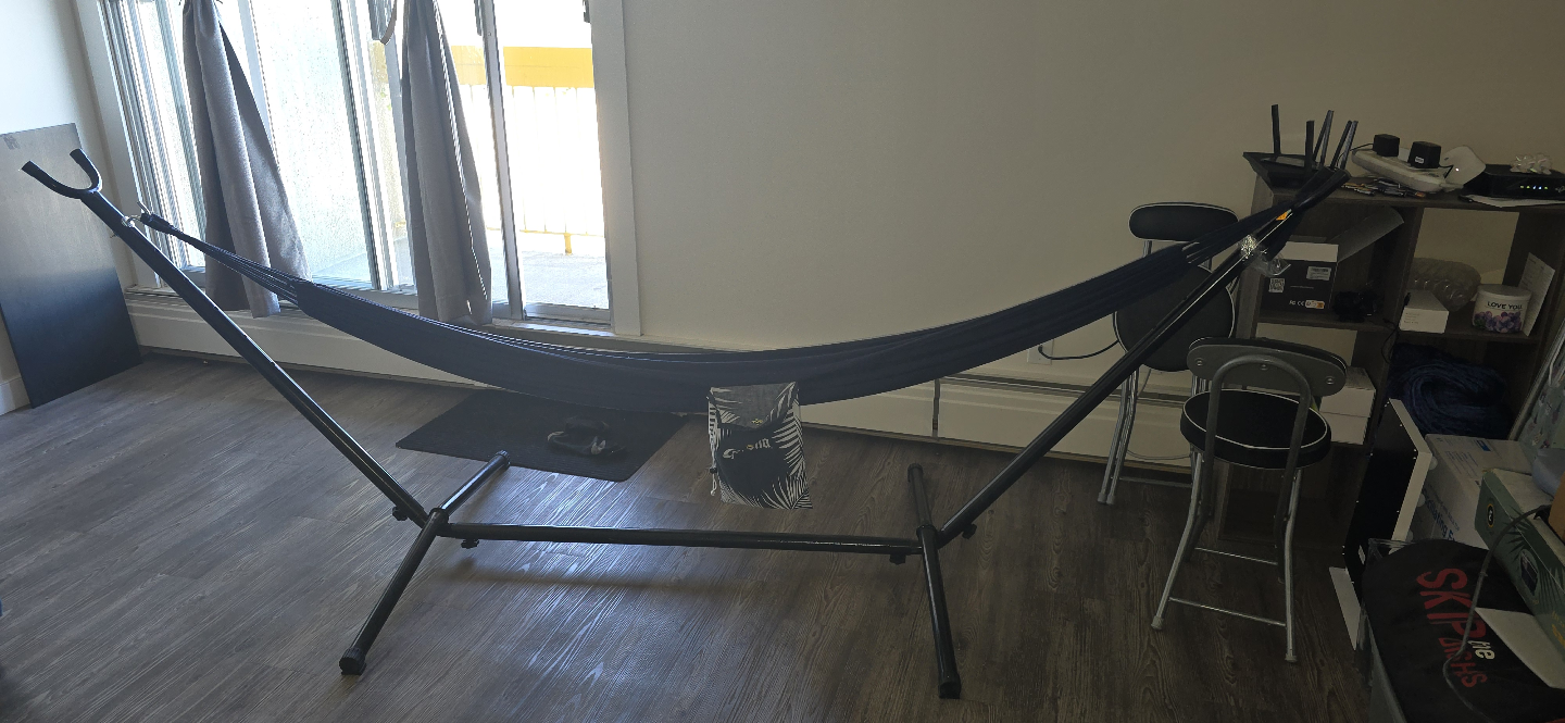 Portable Hammock Stand with Blue hammock - photo 3