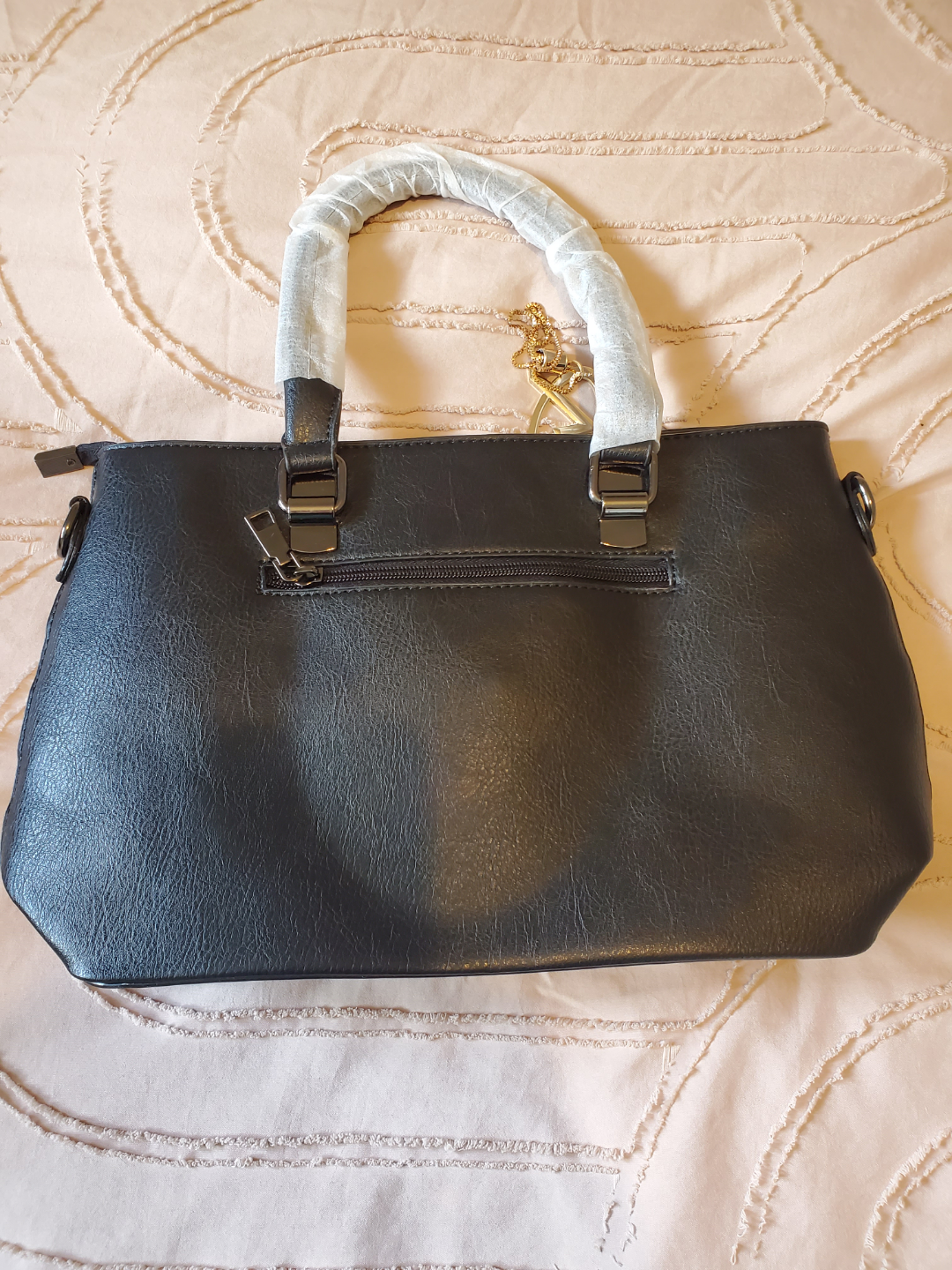 Black Handbag with Top Handles