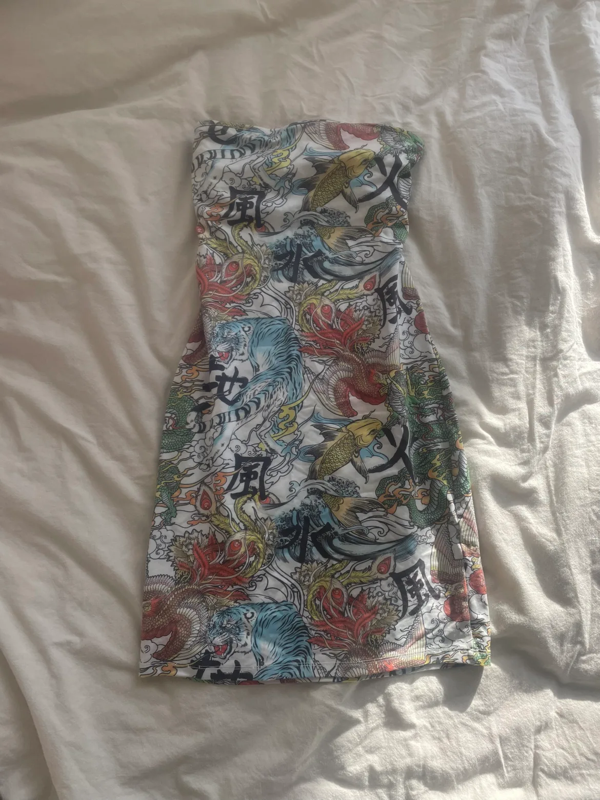 Bershka Patterned Bodycon Dress thumbnail