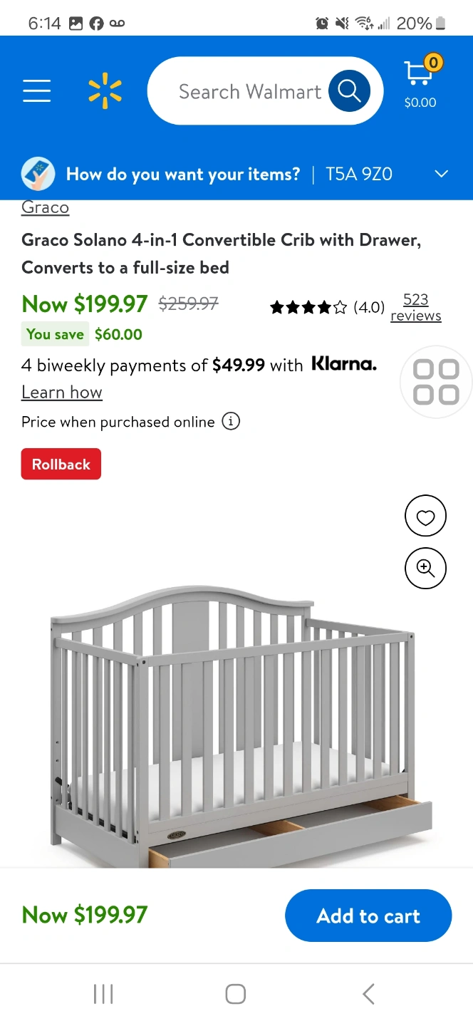 Graco Solano 4-in-1 Convertible Crib with Drawer | Karrot