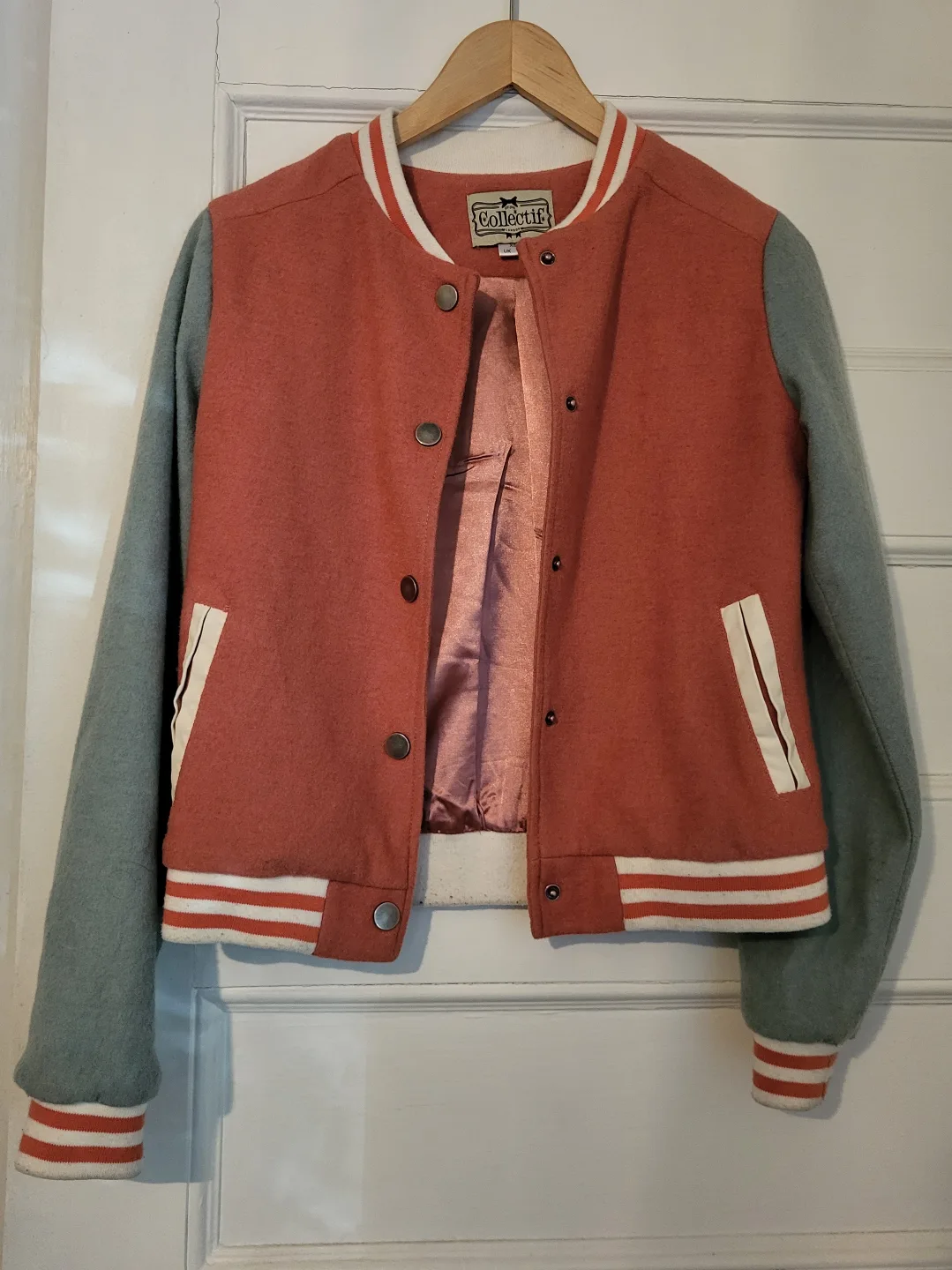 ❣️ Retro Wool UK Collectif Varsity Jacket Size XS image indicator(10)