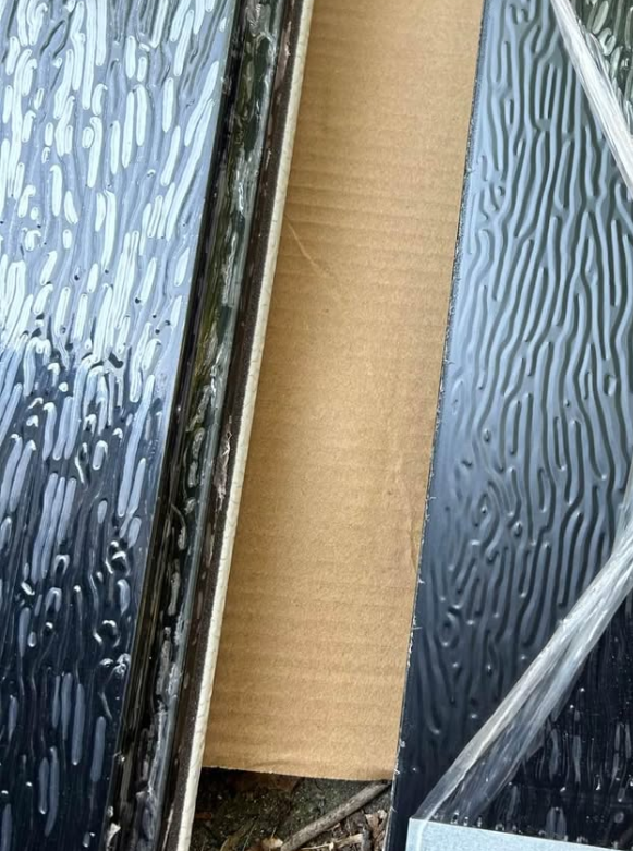 8x7 - Black Woodgrain new garage door r12 insulation - photo 5