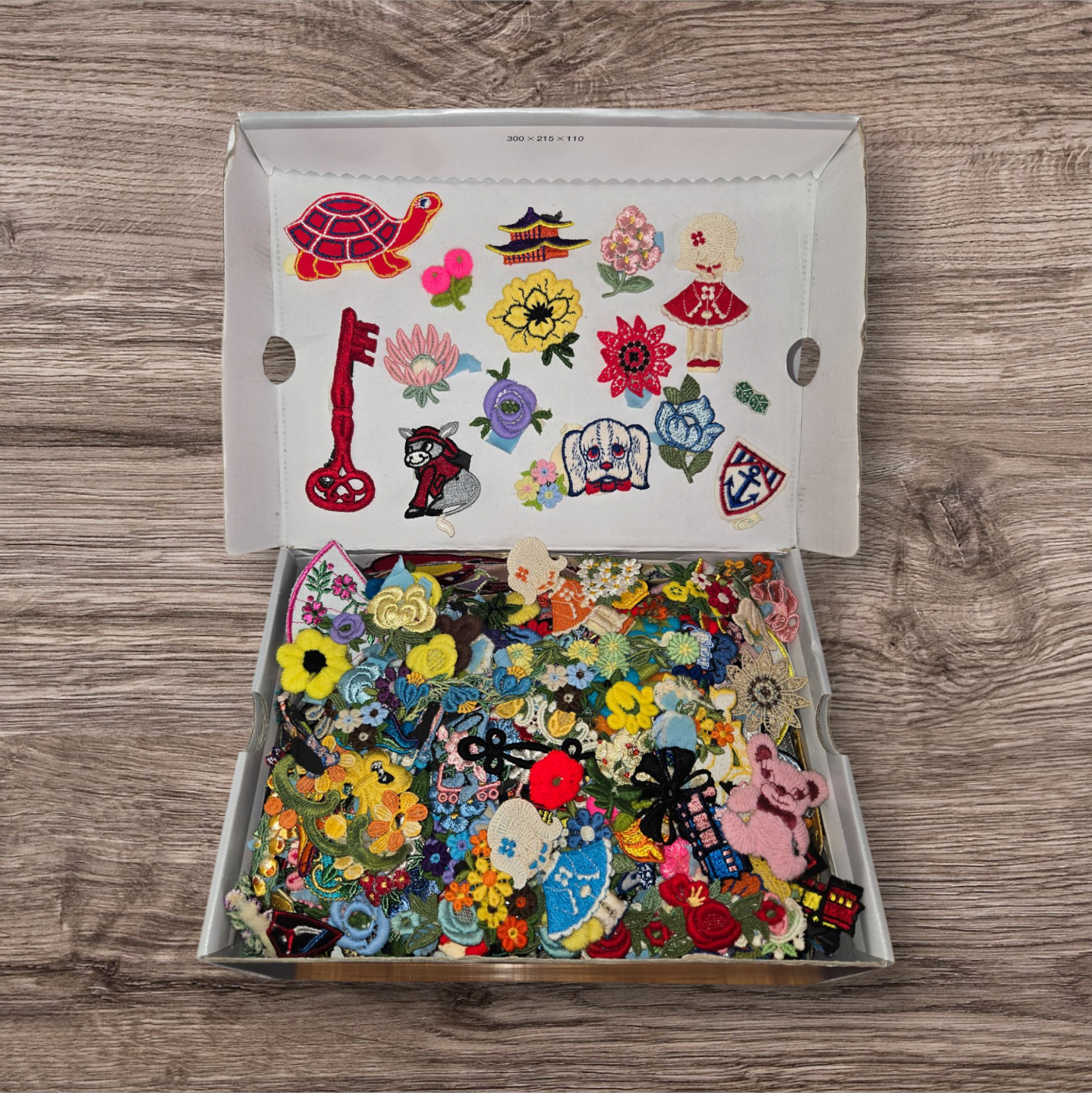 1960s-1970s Vintage Austrian & European Embroidery Patch Box