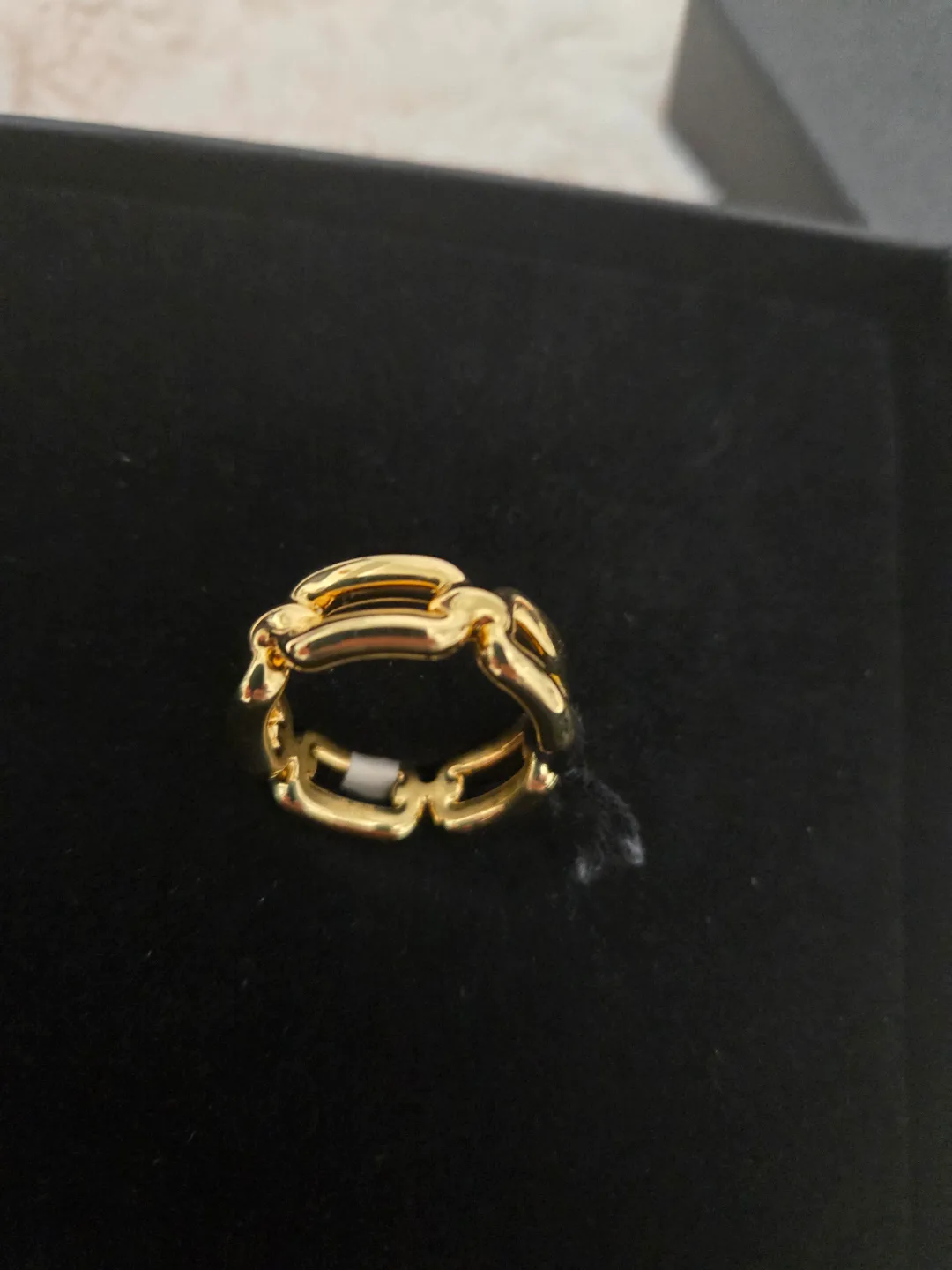 14k Gold Chain Link Ring 🏒 thumbnail
