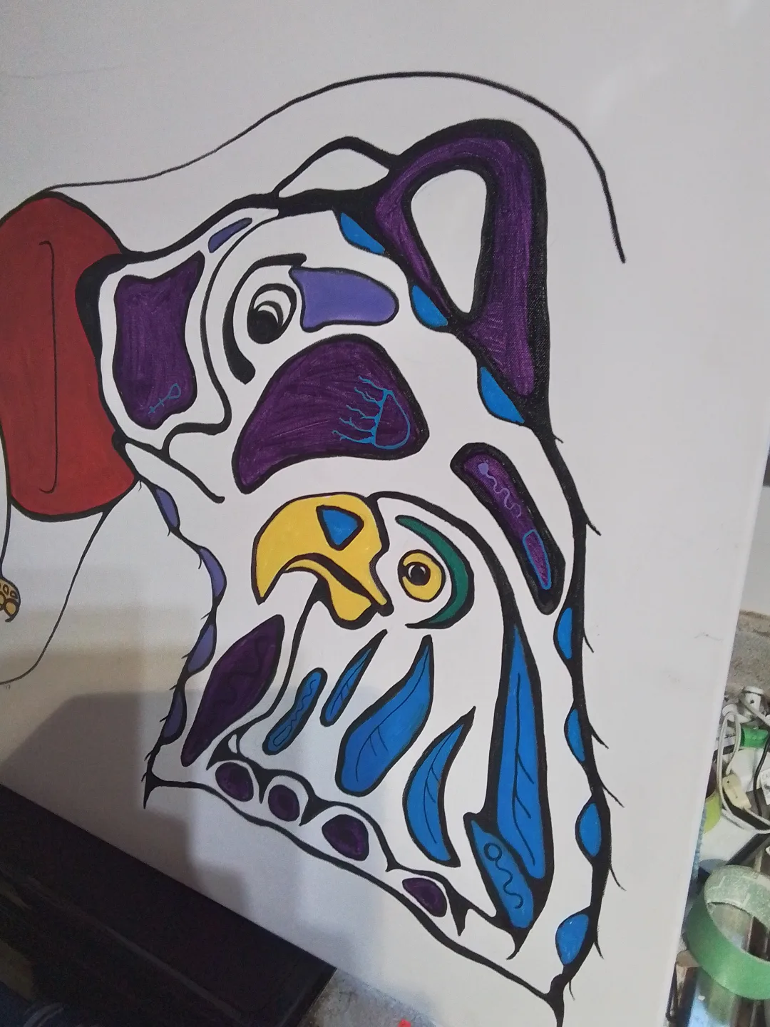 First Nations AOC painting by Ton Wis Yayaka Ton 2017 image indicator(4)