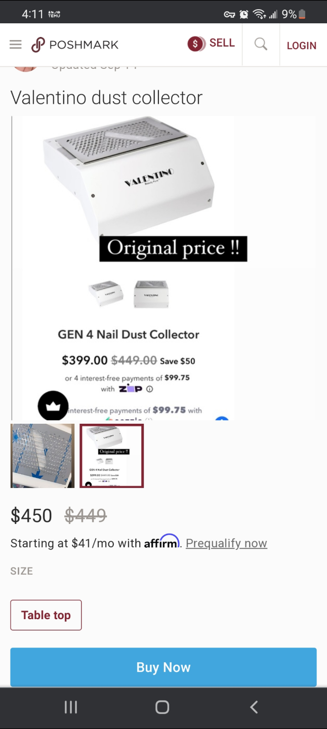 professional nail dust collector valentino beauty pure - photo 2