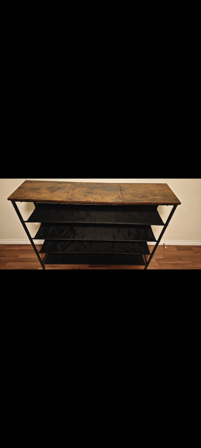 Rustic Shoe Rack Organizer