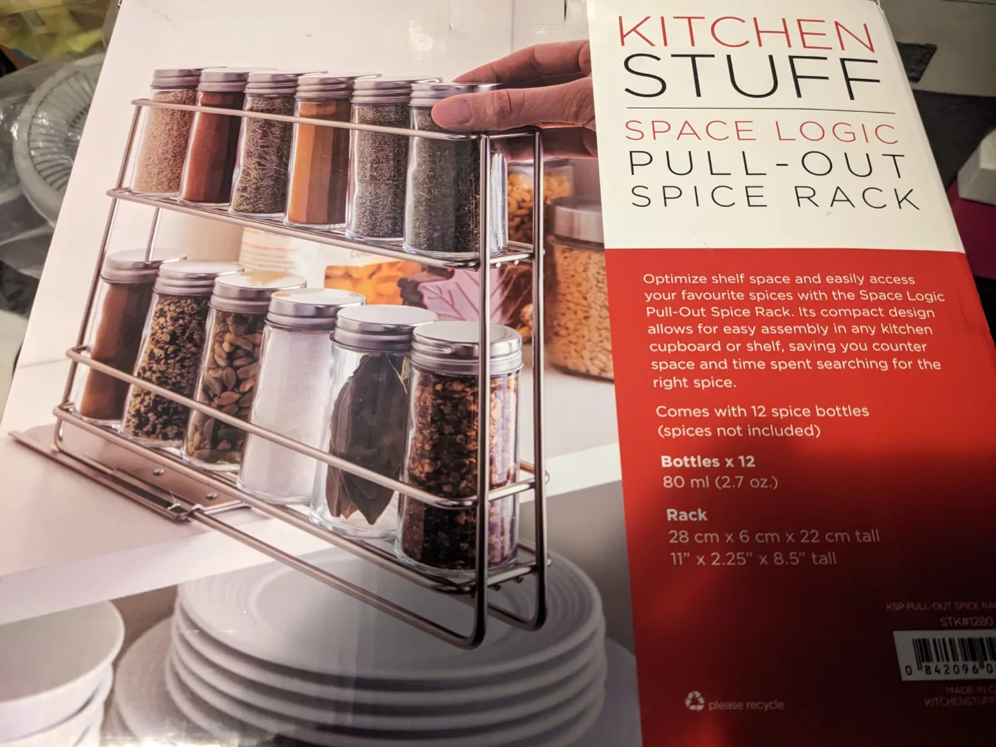 Kitchen Stuff Space Logic Pull-Out Spice Rack thumbnail