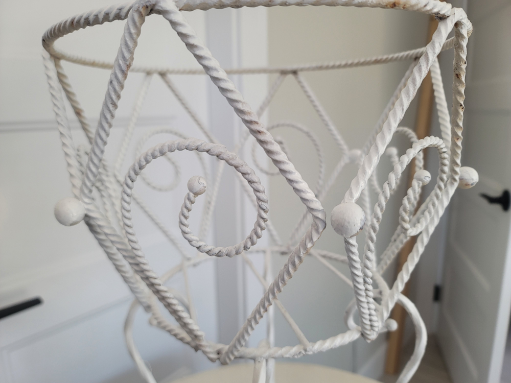 White Metal Planter Stand - photo 2