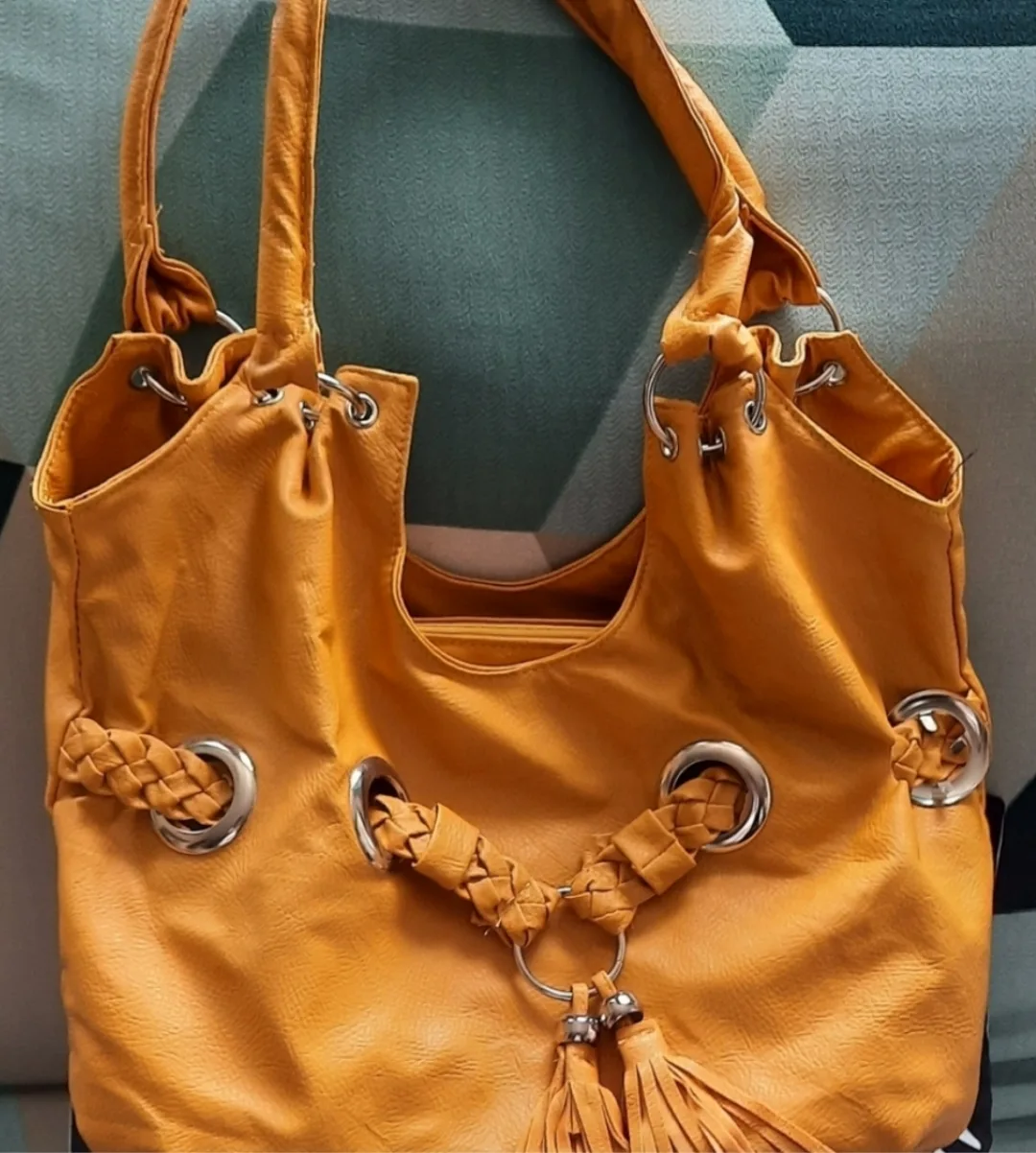 Mustard Yellow Hobo Handbag thumbnail