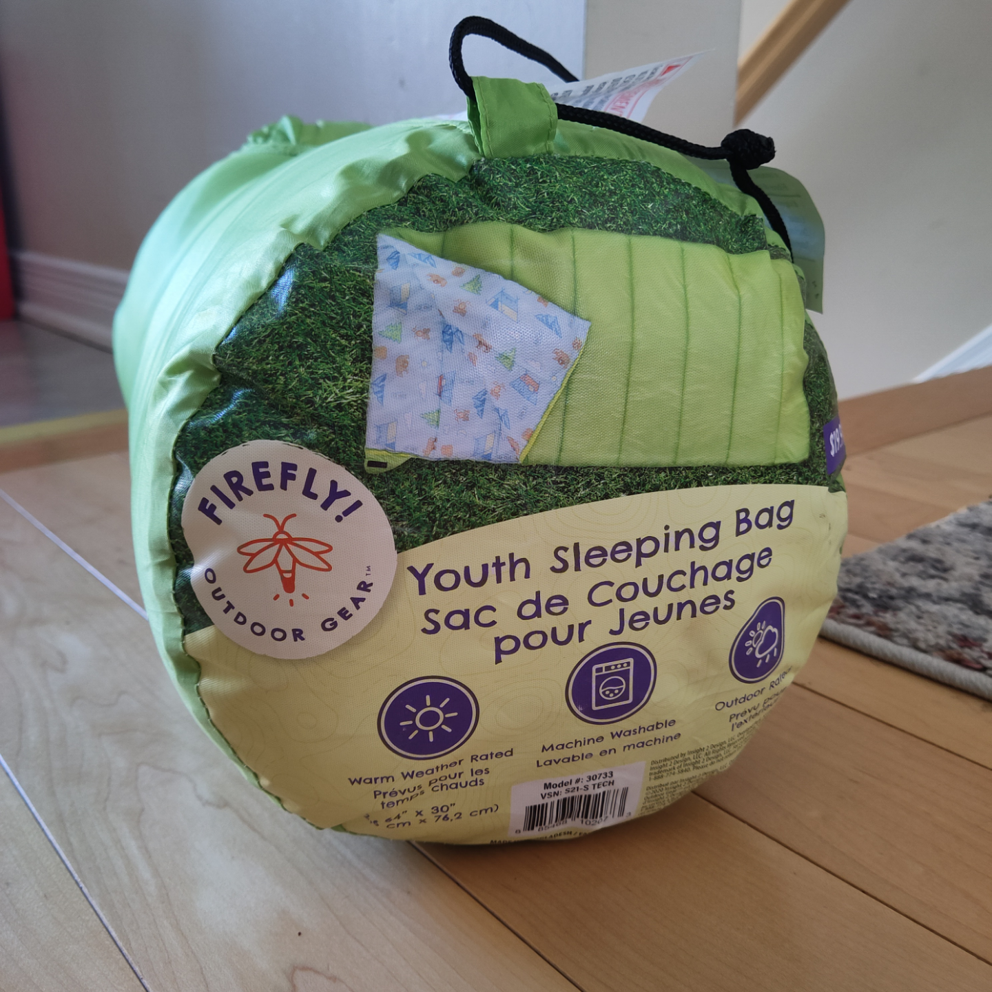 Firefly Youth Sleeping Bag - Lime Green - photo 3