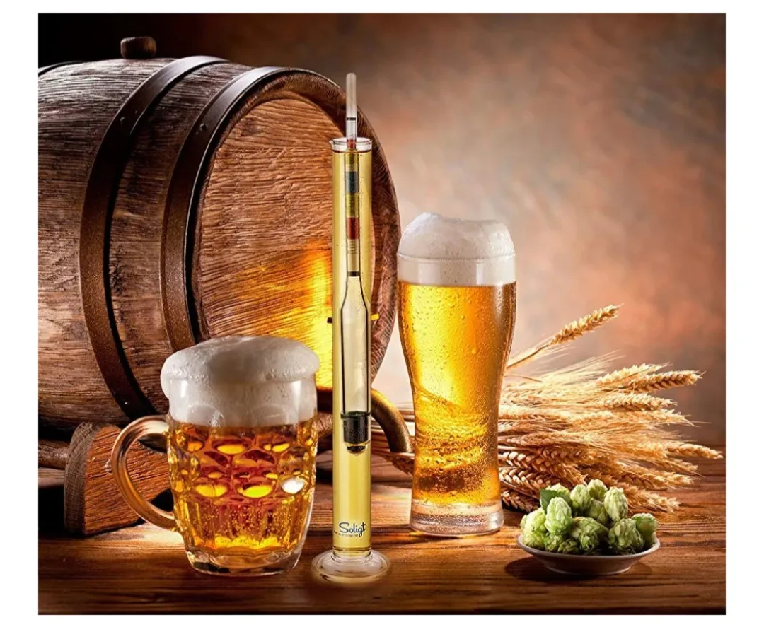 Triple Scale Hydrometer and Glass Test Jar Kit for Home Brew image indicator(2)