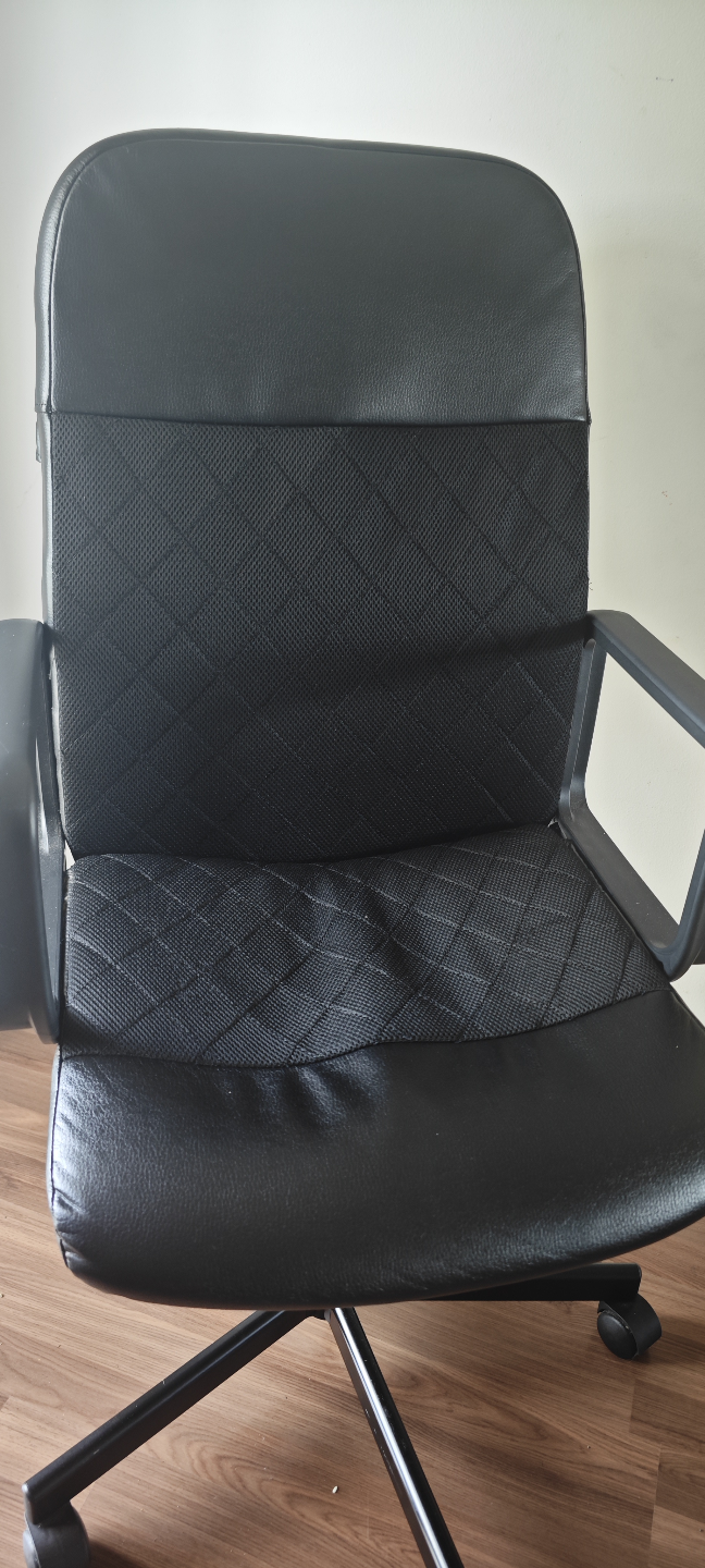 Black Office Chair with Wheels
