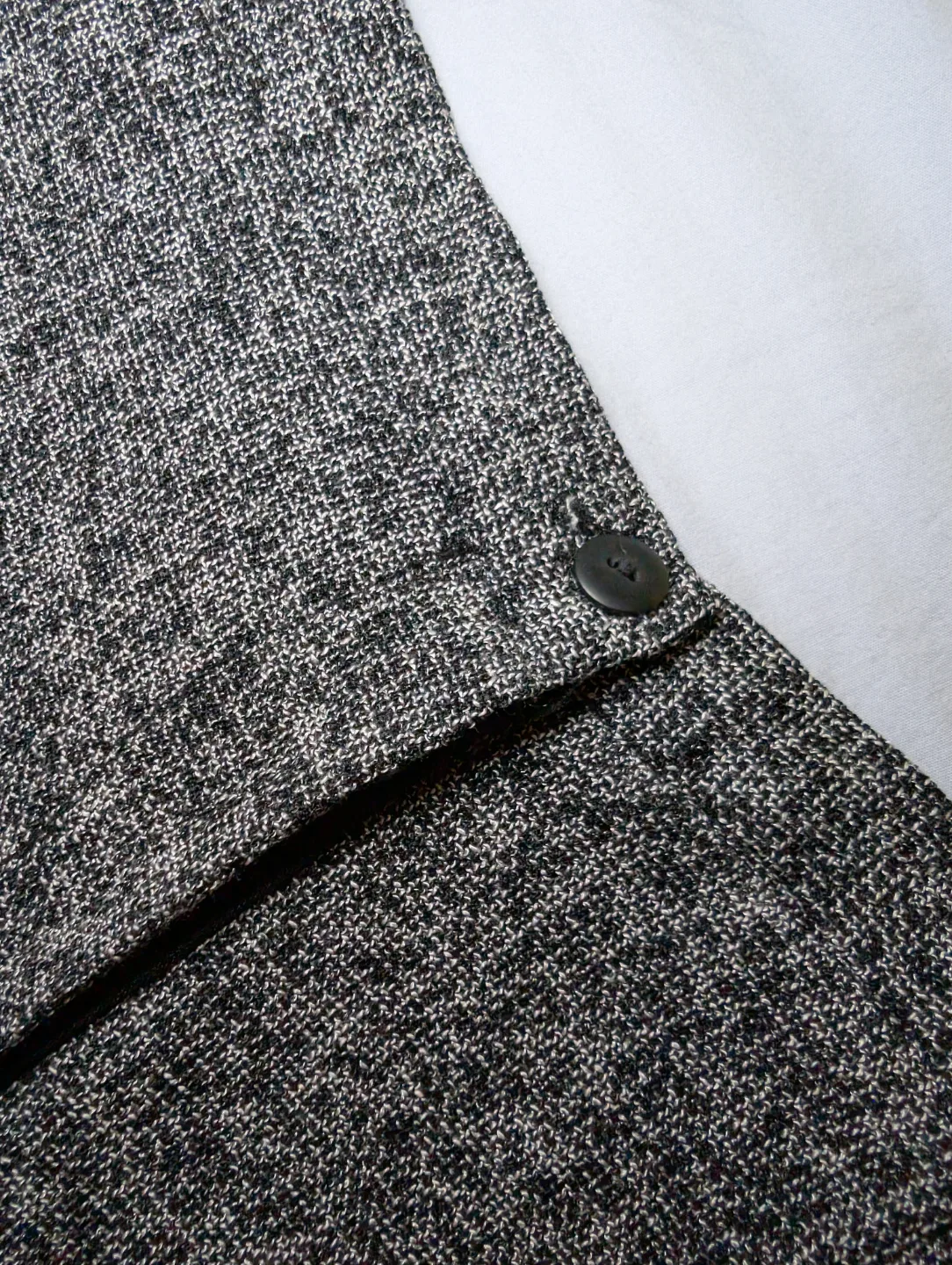 Women's Grey & White Tweed-look Wide Leg Pants image indicator(5)