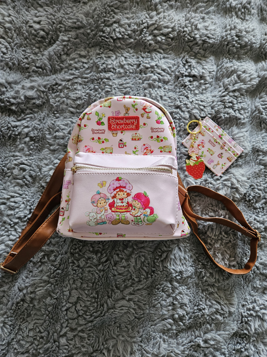 Strawberry Shortcake Mini Backpack and Card Holder Set