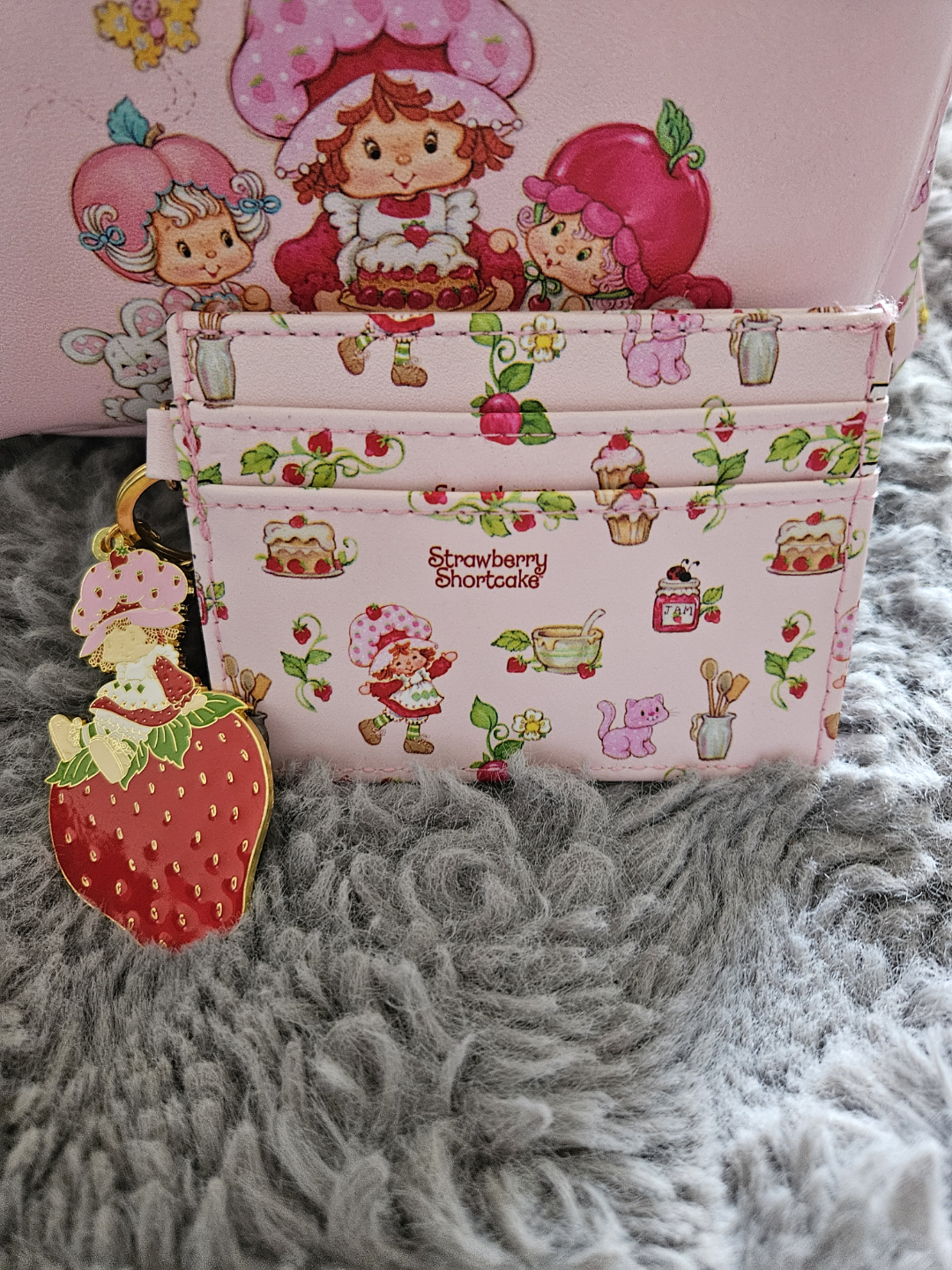 Strawberry Shortcake Mini Backpack and Card Holder Set - photo 3