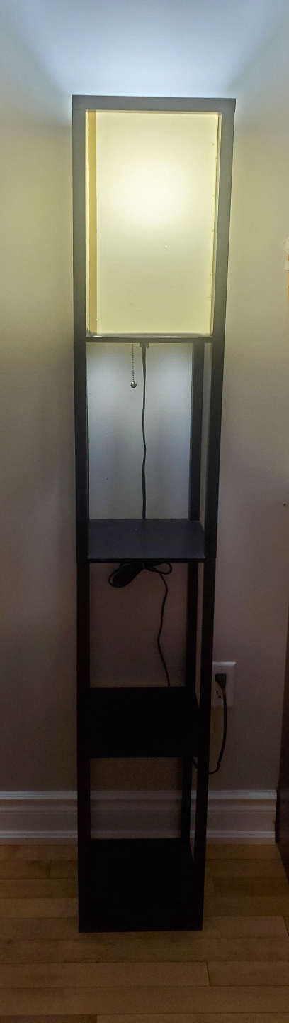 Modern Floor Lamp with Shelves