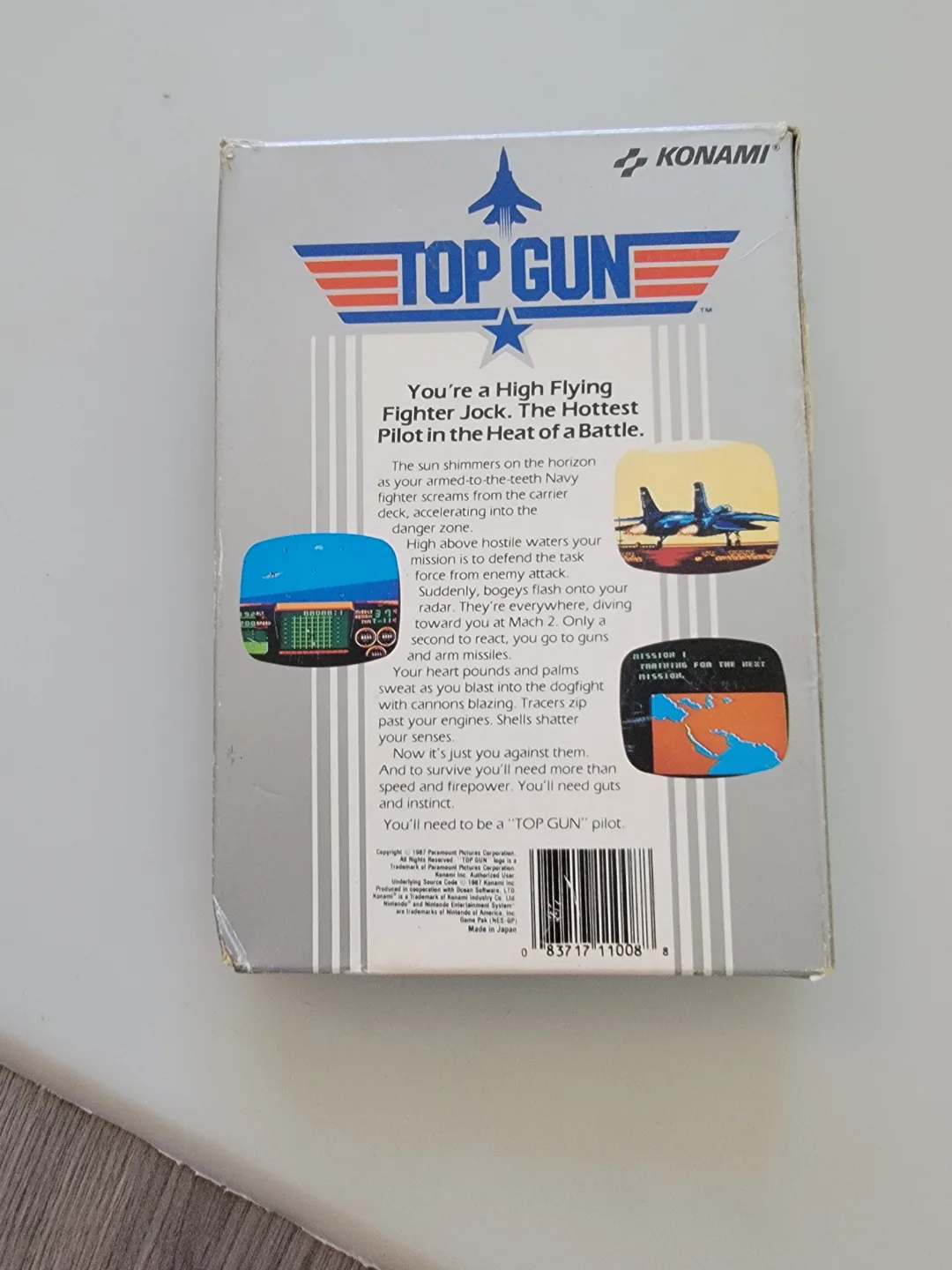 Vintage Konami Top Gun NES Game image indicator(3)