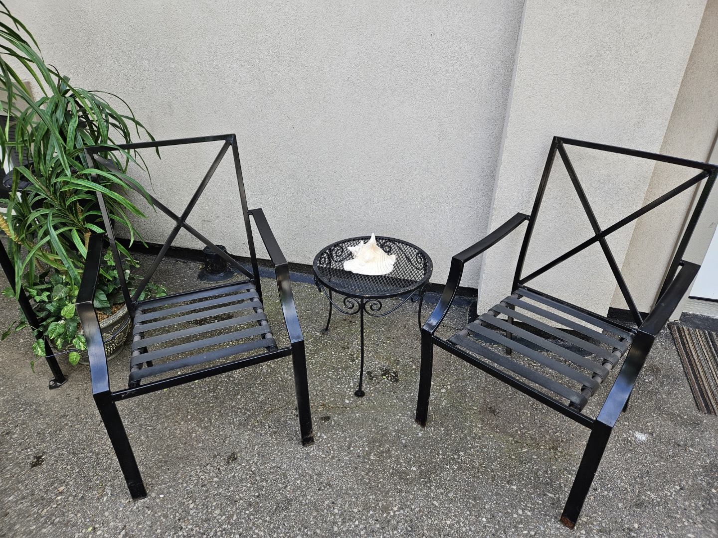Metal Patio Chairs and Table Set - photo 2