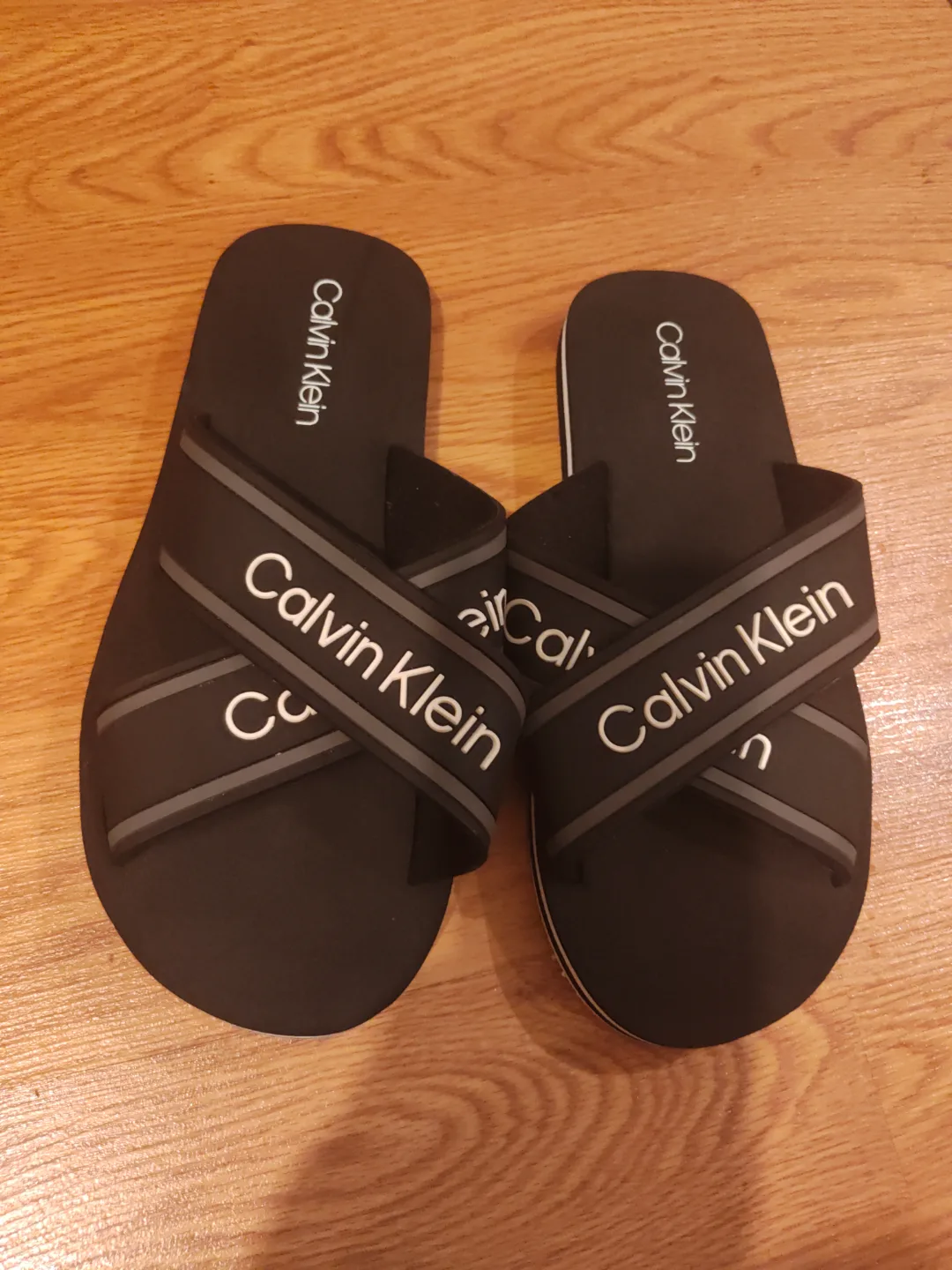 Calvin Klein Men's Black Slides image indicator(2)