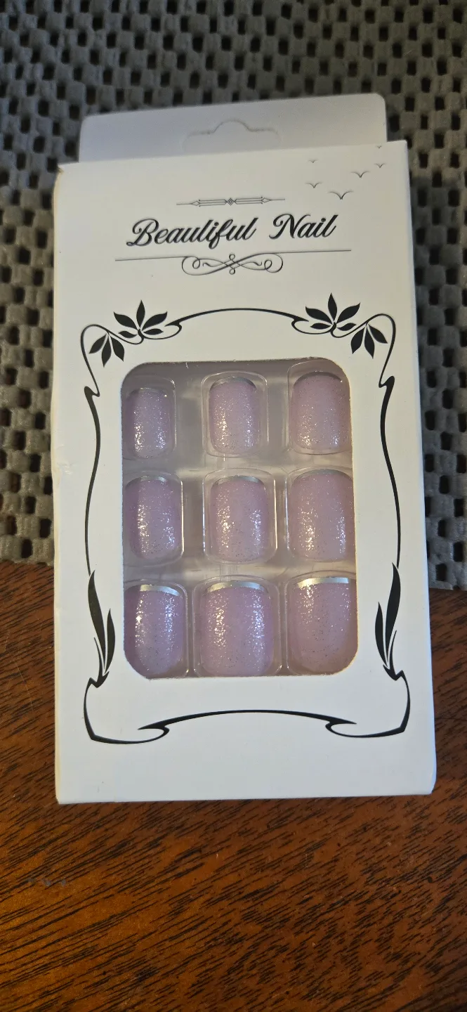 2 Boxes of False Nails - Pink & Glitter image indicator(2)