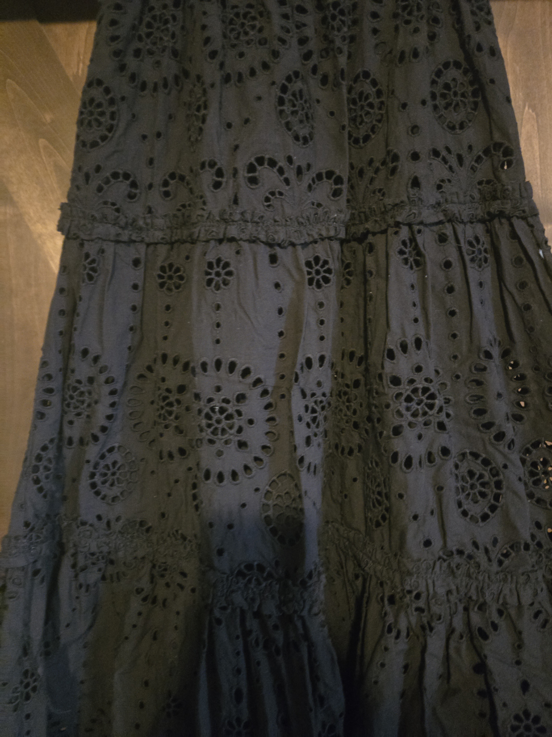 Black Eyelet Maxi Dress - photo 4