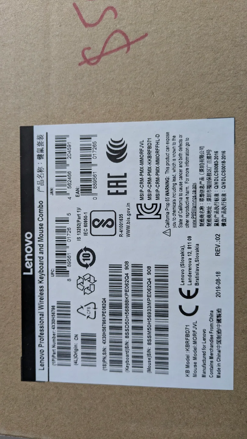 🥕Lenovo Wireless Keyboard and Mouse Combo (2x) image indicator(2)