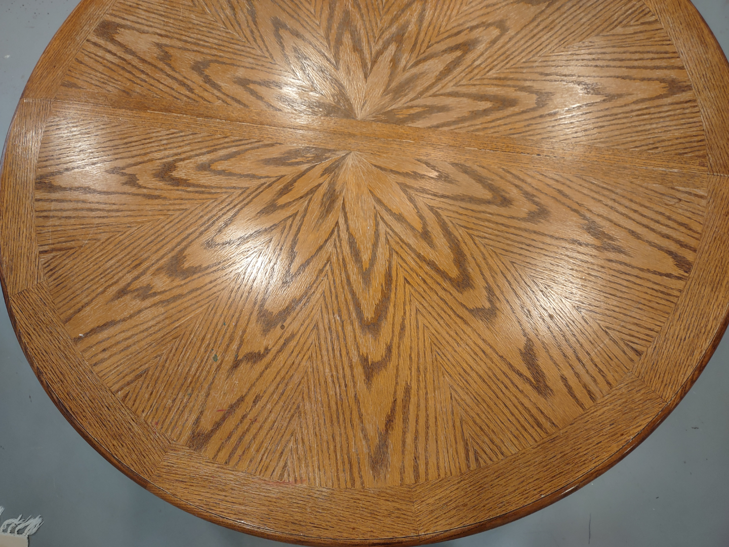 48" Solid Oak Pedestal Table (24" leaf insert incl) - photo 2