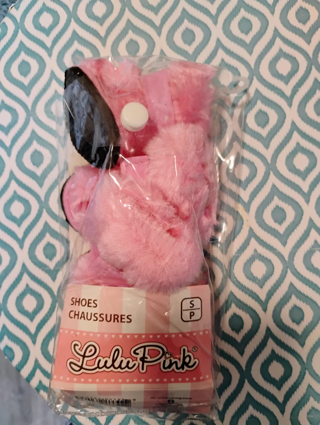 Lulu Pink Dog Shoes - Size Small thumbnail