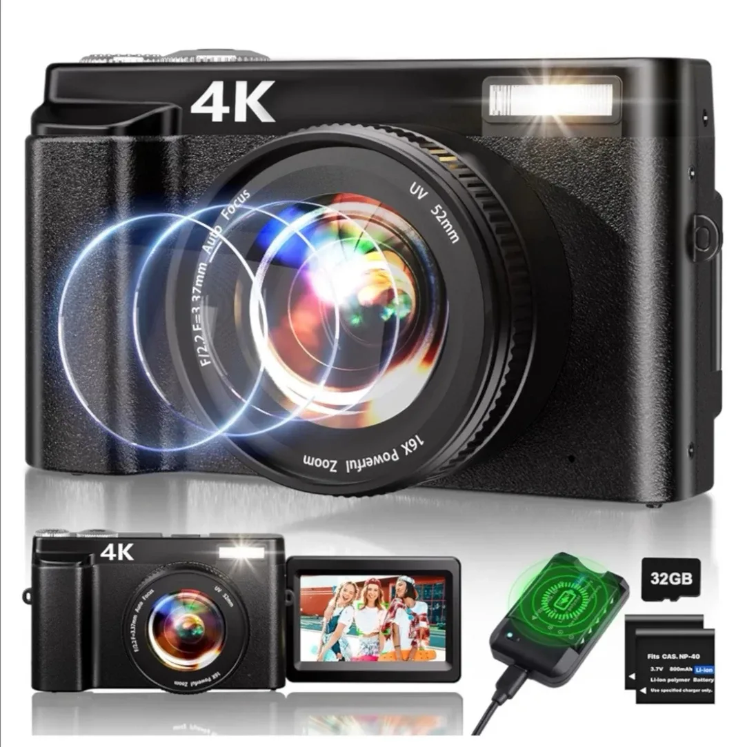 4K Digital Camera with 16X Powerful Zoom thumbnail