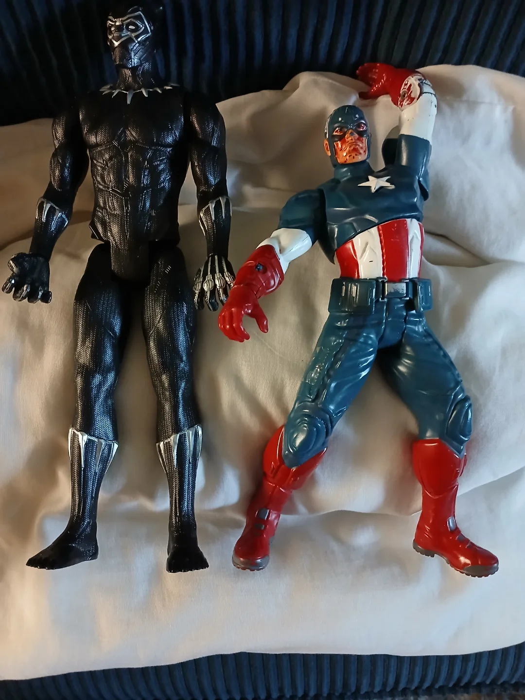Marvel Superhero Action Figures & Batmobile Toy Lot image indicator(4)