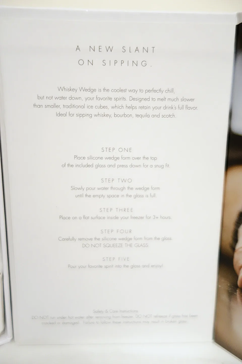 New Corkcicle Whisky Wedge Old Fashioned Glass & Ice Form Set image indicator(4)