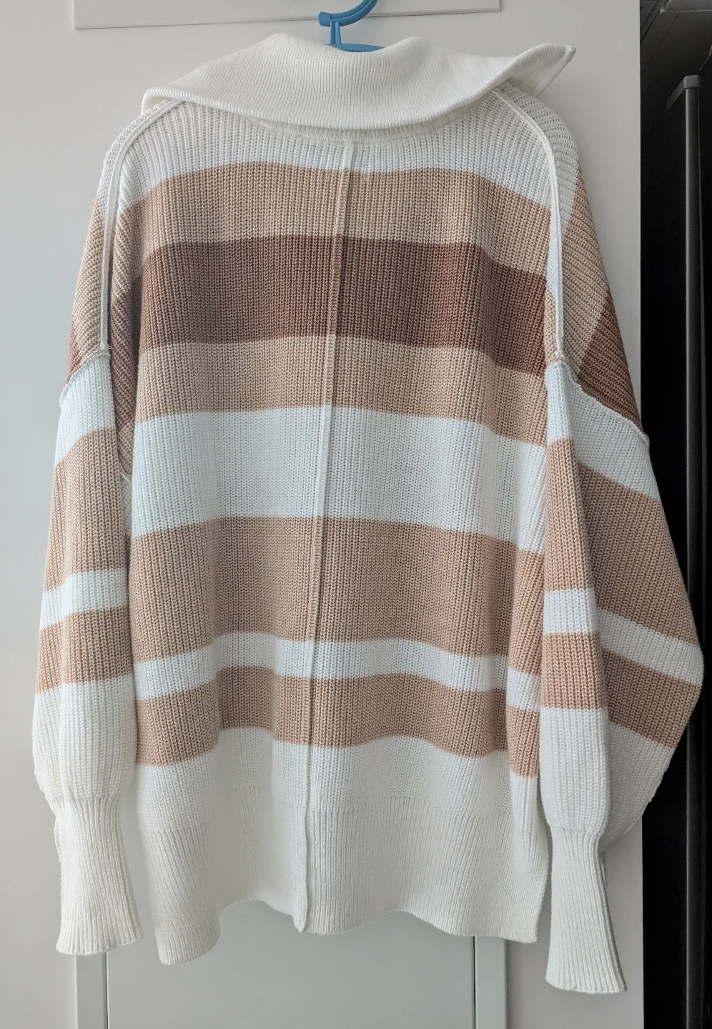 BNWT Aerie quarter zip cotton sweater image indicator(2)