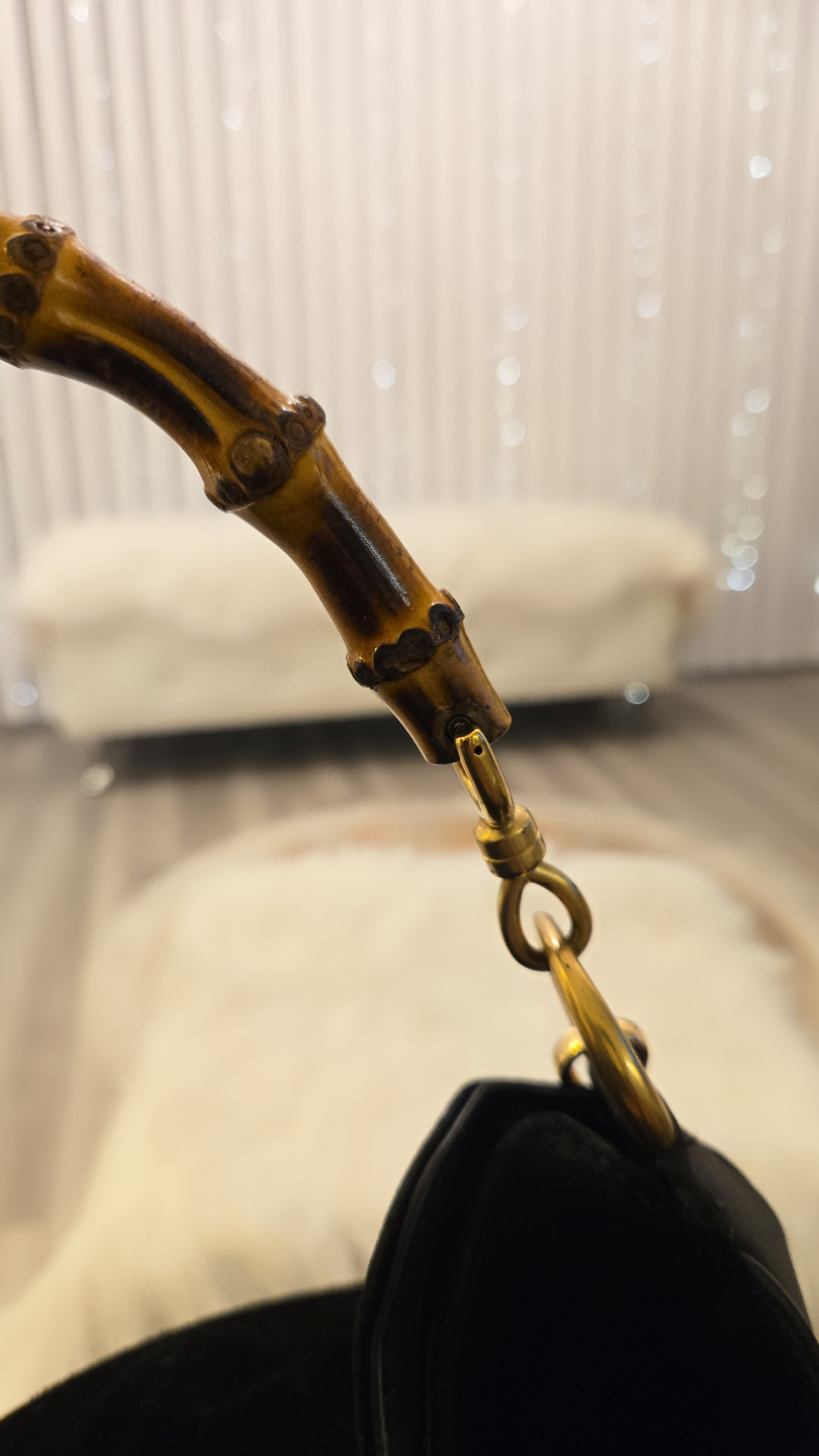 Gucci Bamboo Suede Shoulder Bag - photo 4