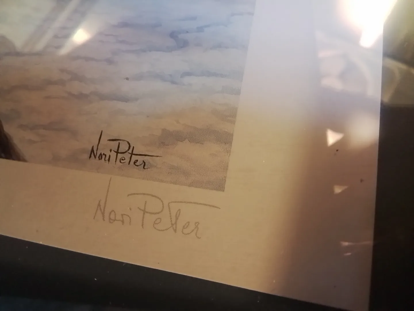 Framed Nori Peters Inuit Canadian Artic On The Lookout Eskimo image indicator(3)