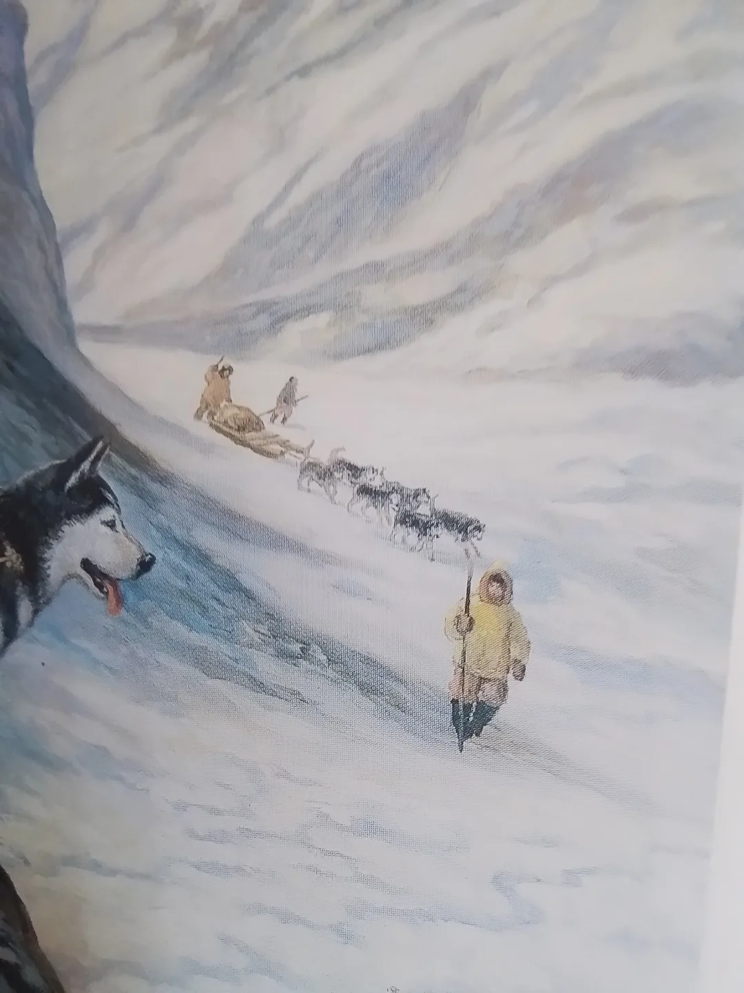 Framed Nori Peters Inuit Canadian Artic On The Lookout Eskimo image indicator(5)