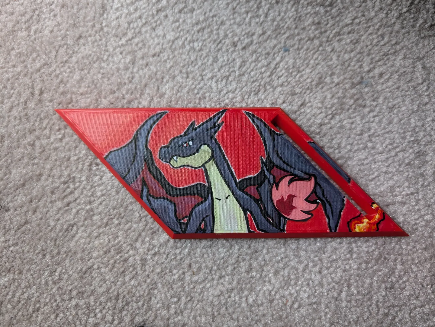 Charizard PSA card with hand painted accessories image indicator(4)